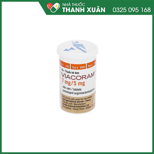Thuốc Viacoram 7mg/5mg dùng trong tăng huyết áp vô căn